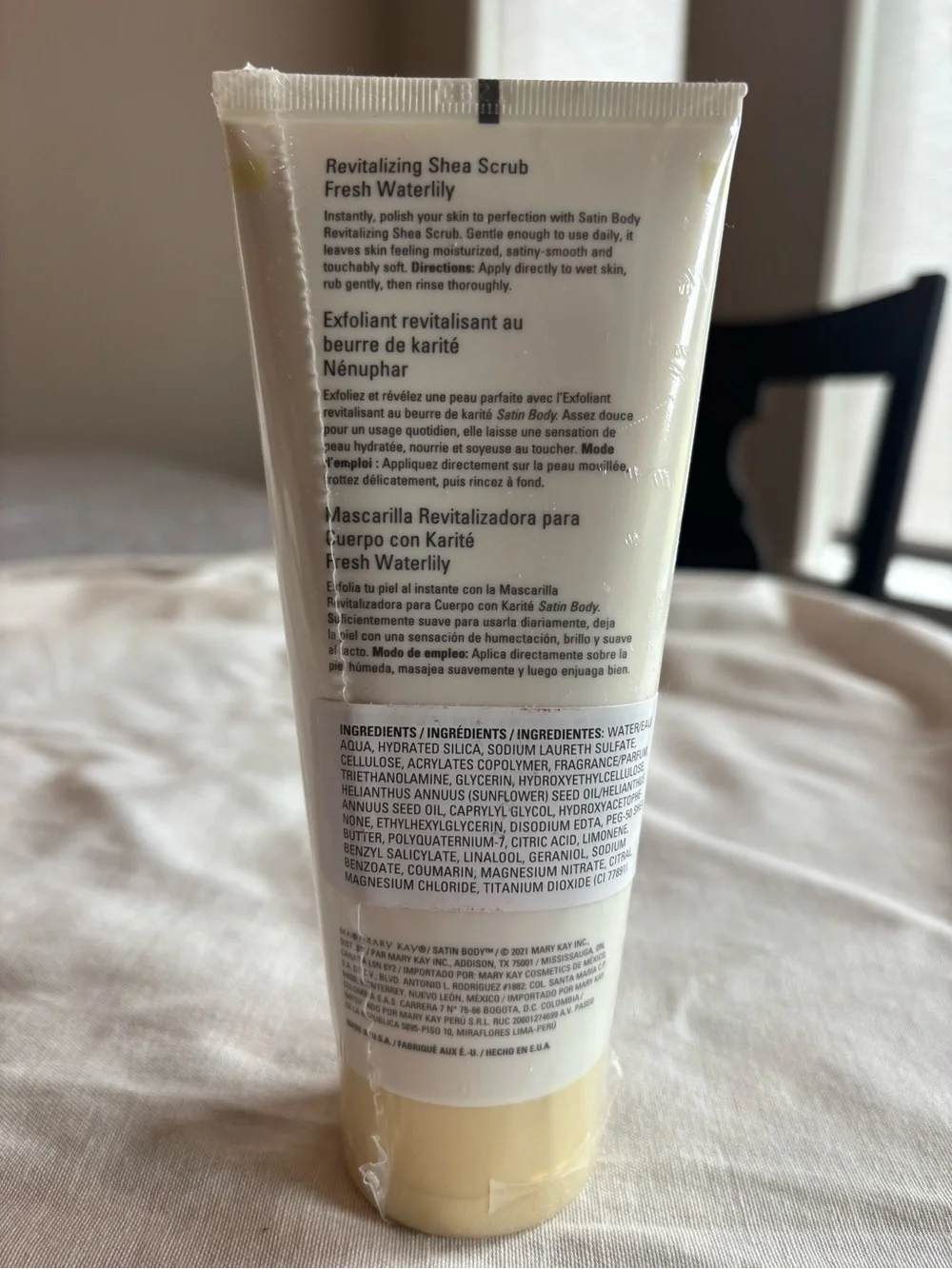 Mary Kay Satin Body Revitalizing Shea Scrub Fresh Waterlily NEW SEALED BODYCARE